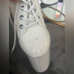 PLEASER HEELS WHITE